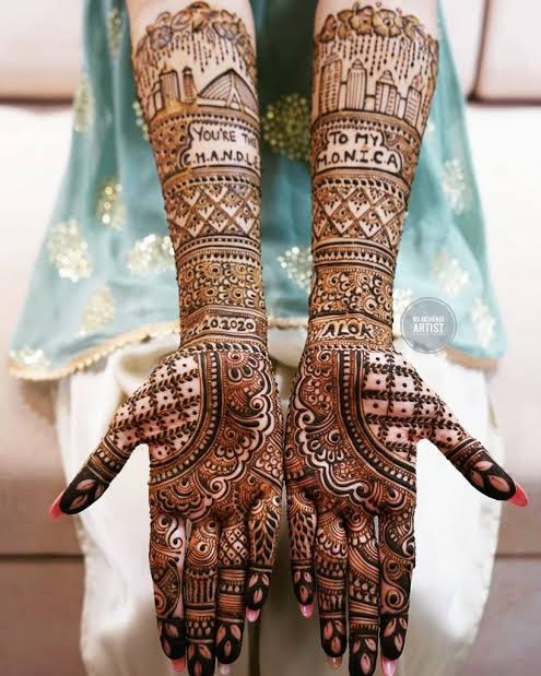 Simple mehndi design