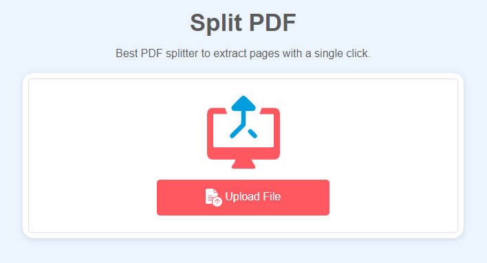 Split PDF Homepage