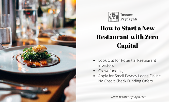How to Start a New Restaurant with Zero Capital